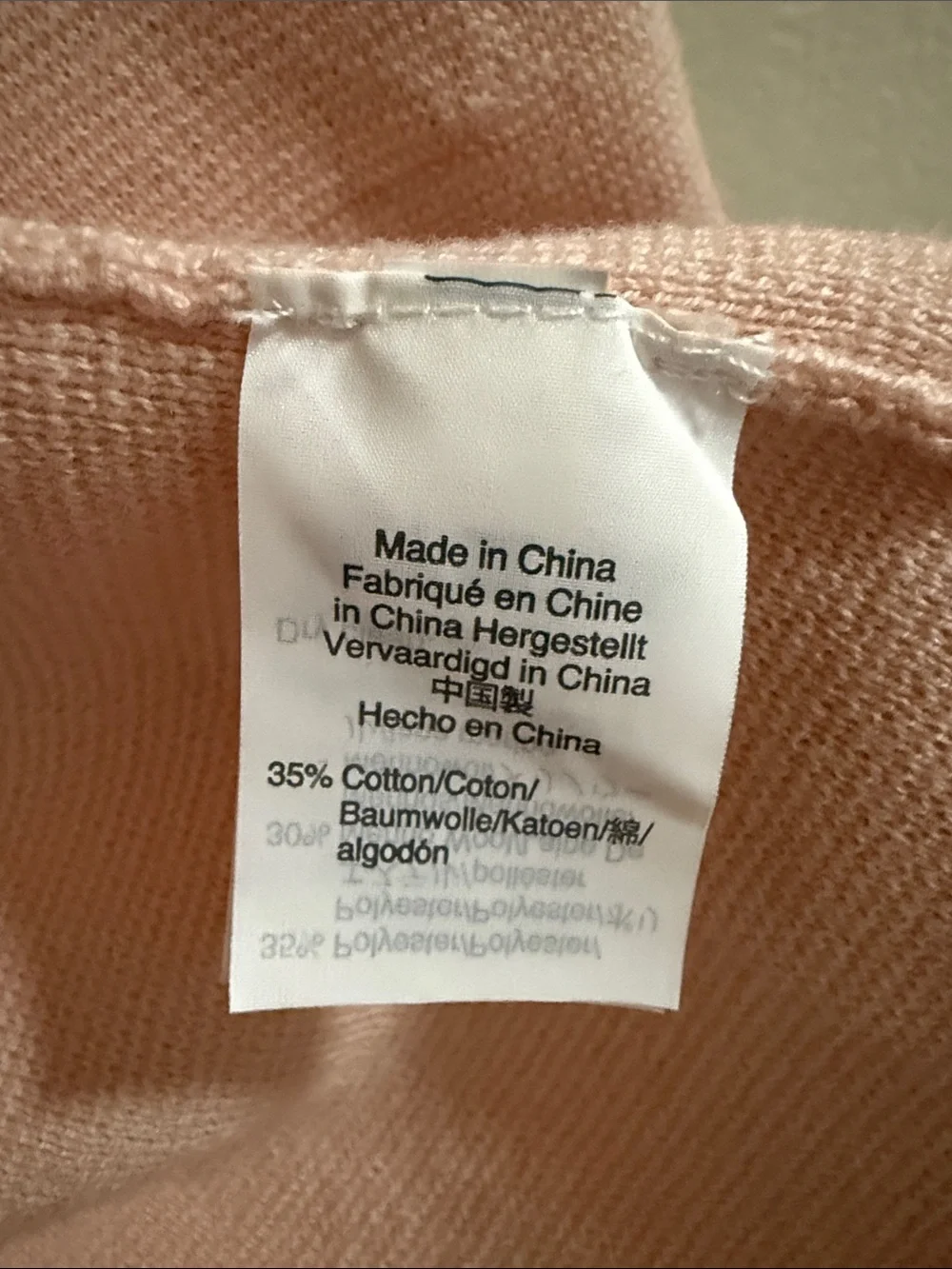 J. Crew Open-Front Long Cardigan in Blush